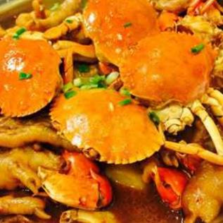 盖式蟹煲快餐黄