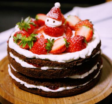 绿贝烘焙草莓蛋糕
