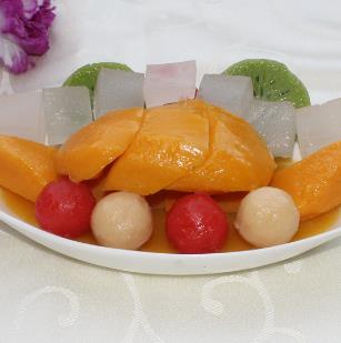 芒果捞港式甜点樱桃