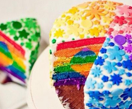 阿亮甜品彩虹蛋糕