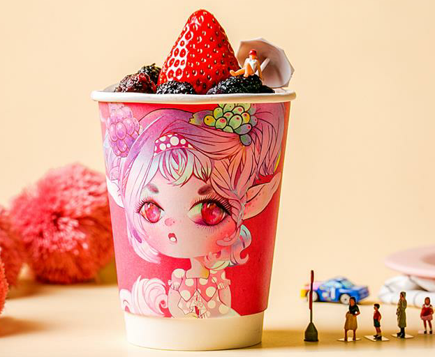 浆果食物恋水果酸奶