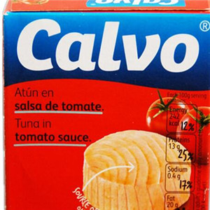 Calvo番茄酱浸沙丁鱼