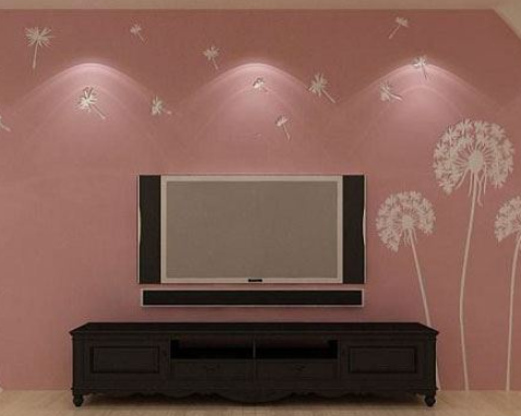 福牌硅藻泥电视背景墙