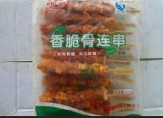杭州农副产品物流中心冷冻食品交易市场金峰食品商行香脆骨连串