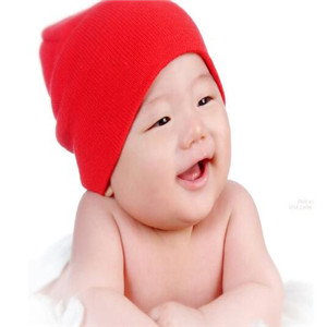 彩虹糖儿童摄影红帽子