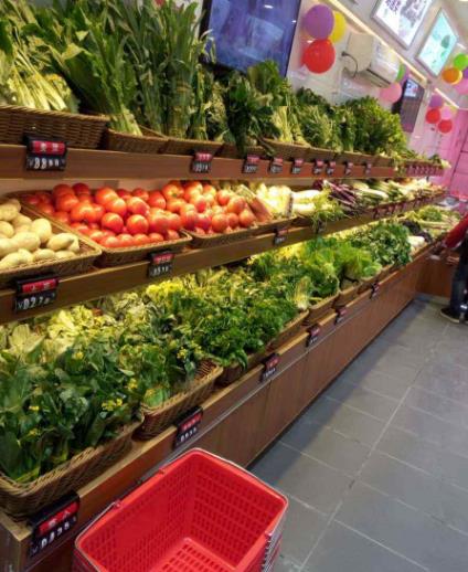 阿卡田园生鲜超市蔬菜专柜