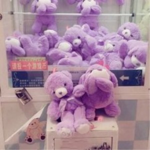 星奈吉紫色小熊娃娃机