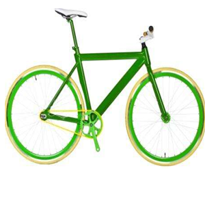 新特狮绿色自行车