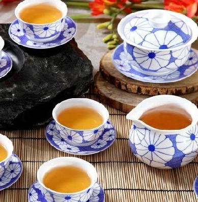 百鸿茶具青花瓷茶杯