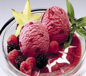 br冰淇淋树莓