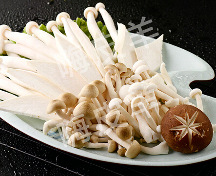 嗨皮羊冰煮养身火锅菌菇
