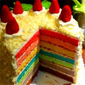 ff烘焙彩虹蛋糕