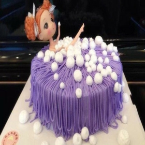 心语烘焙紫色蛋糕