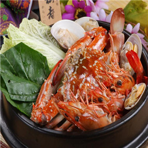 海当家蒸汽海鲜火锅红虾