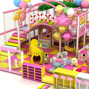 儿童城堡乐园粉色游乐园