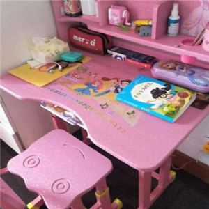 美国帕默儿童学习桌粉色
