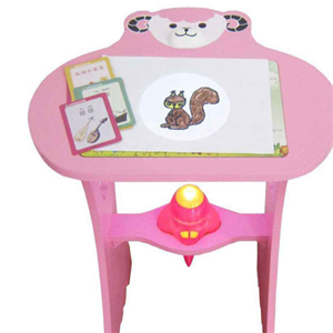 小苹果儿童益智学习桌粉色