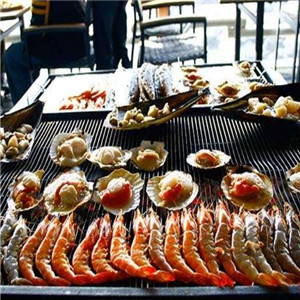 亚马逊海鲜自助餐厅大虾