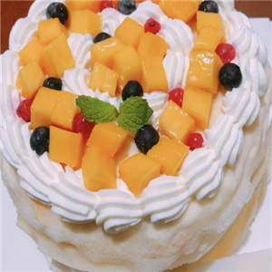 橙路贝果创艺蛋糕奶油水果