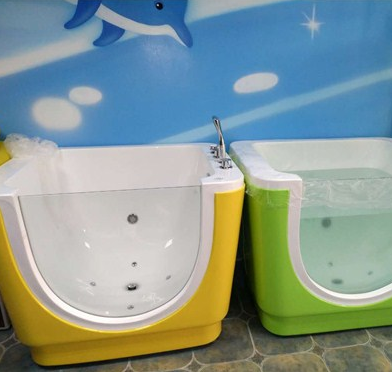 海贝婴童游泳设备2个浴缸