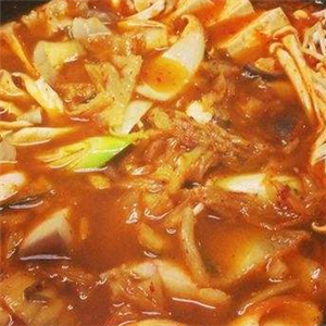 韩式泡菜火锅美味