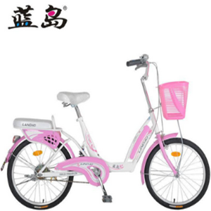 蓝岛自行车粉色