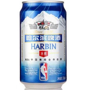哈尔滨冰纯啤酒一罐