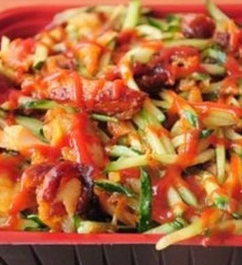 韩国烤肉拌饭番茄酱