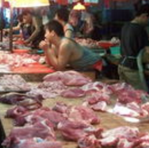 华美社区菜市场肉类