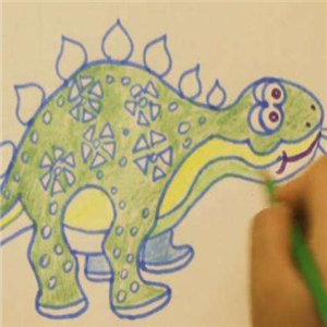 恐龙蛋蛋儿童之家托班绘画