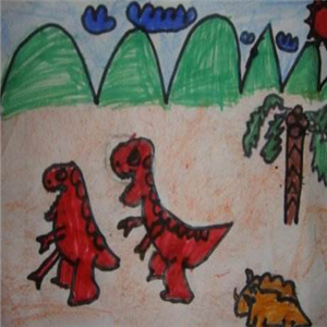 恐龙蛋蛋儿童之家托班绘画好看