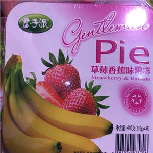 君子派休闲食品草莓香蕉果冻