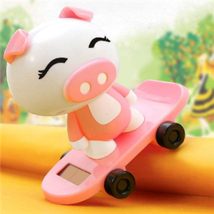 卡蒂小猪滑板粉色