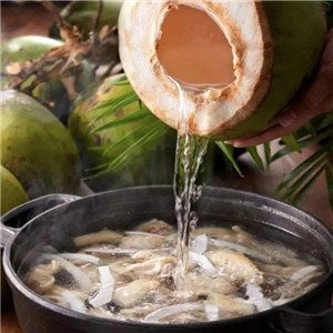椰香四季椰子鸡椰汁