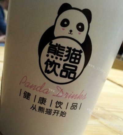 熊猫奶茶店包装