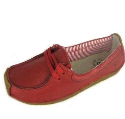 策乐女式休闲鞋红色鞋