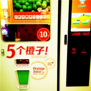 五个橙子自动榨汁机