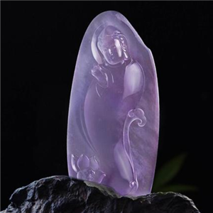 紫罗兰翡翠石头