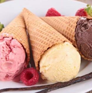 大红小甜冰淇淋
