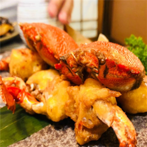 渔民精致日本料理螃蟹