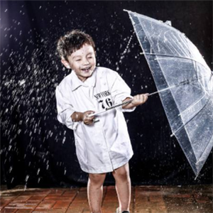 米兰宝贝儿童摄影雨伞