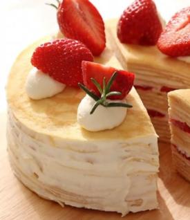 米莎甜品草莓千层蛋糕