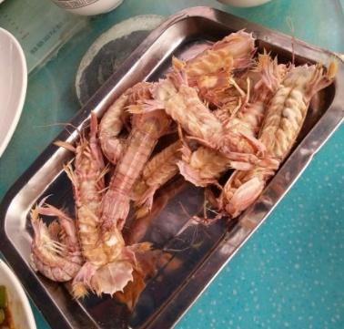 海鲜小馆虾