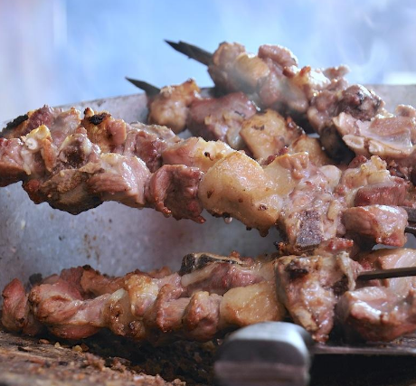 新疆风味小吃羊肉