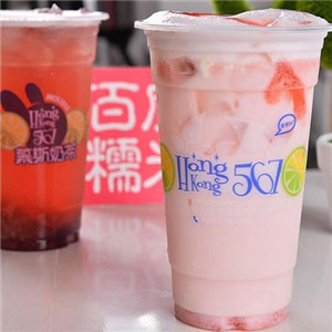 香港567慕斯奶茶饮品展示