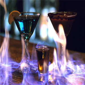 书和酒吧火焰