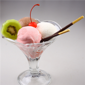 绿色果c冰淇淋水果