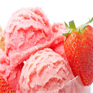 绿色果c冰淇淋草莓