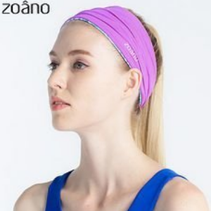 佐纳zoano瑜伽健身服紫色头巾