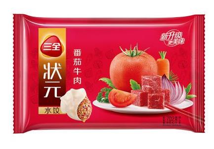 三全速冻水饺番茄牛肉